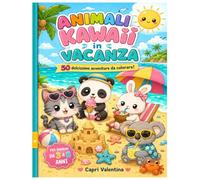 Animali Kawaii in Vacanza da Colorare