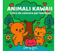 ANIMALI KAWAII: Libro da colorare per bambini
