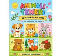 Animali teneri da Colorare: 30 disegni da colorare