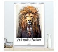 Animalia Fusion (High Quality Premium Wall Calendar 2026 DIN A2 portrait),CALVENDO 12 Month Wall Calendar: Experience the enchantment of Animalia ... and humans unite in a calendar like no other.