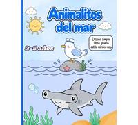 Animalitos del Mar para Colorear: Libro para colorear de animales marinos para niños de 2 a 5 años, con dibujos simples, línea gruesa y estilo nórdico cozy