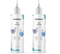 Animally Ear Cleaner 125 ml. Limpiador de oídos para Perros y Gatos. Textura Gel, Transparente (Paquete de 2)