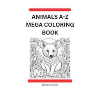 ANIMALS A-Z MEGA COLORING BOOK