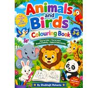 Animals and Birds Colouring Book for Kids Ages 3-6: Fun and Easy Cute Animal Coloring Pages for Toddlers and Preschoolers