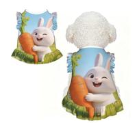 Animals and Carrots XS - Ropa para mascotas para perros pequeños, bonito traje de verano para cachorros, ropa suave y transpirable para mascotas para gatos