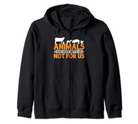 Animals Are Here With Us Not For Us -- Sudadera con Capucha
