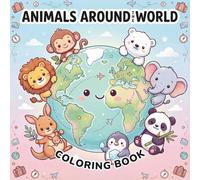 Animals Around The World: Simple & Cute Coloring Book