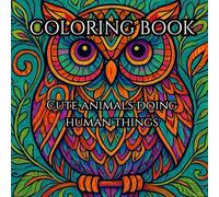 Animals at Play: An Adult Coloring Book: Funny and Whimsical Animals Doing Human Activities for Relaxation and Creativity