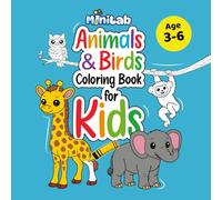 Animals & Birds Coloring Book for Kids: Fun ABC Coloring Pages with Rhyming Poems for Ages 3-6