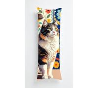 Animals Cats Body Pillow Case Cover 50x135cm, Long Backrest Cushion Pillow Protector with Zipper, Decorative Bedding Pillowcase, Soft Body Pillow Cover for Couch Bedroom Sunshine
