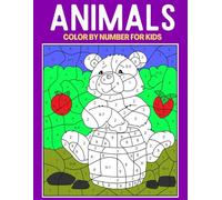 Animals Color By Number For Kids: Stress Relief Color by Number Black Background Coloring Book with Cats, Dogs, Birds, Butterflies & More!