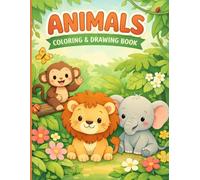 Animals Coloring and Drawing Book for Kids Ages 3-12: Cute Baby Farm and Jungle Animals: Coloring Book for Boys and Girls", "Activity Book"