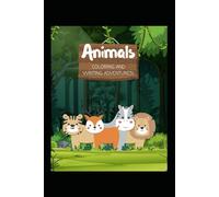 Animals Coloring And Writing Adventures Book! in Black & White Colors Illustrative Cartoon Style