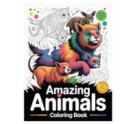 Animals Coloring Book for Adults: A Wild Collection of Intricate Wildlife Designs for Stress Relief, Relaxation, and Creative Expression: Unwind and ... beautifully detailed animal illustrations.