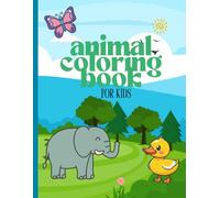 Animals Coloring Book for Kids 3-6 years, toddler coloring, kids coloring, farm animals, animals