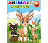 Animals Coloring Book for Kids: Fun and Easy Animal Coloring Pages for Kids Ages 8-12 | Cute Jungle, Farm, Ocean, and Pet to Color 50 Adorable Illustrations.