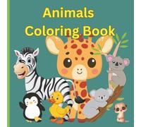 Animals Coloring Book With Tracing Letters: Educational Animals Coloring Pages With Tracing Letters For Pre-School Ages 3-6 Years Old.