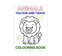 Animals colour and trace: colouring book