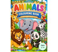 Animals colouring book: Animal kingdom colouring for ages 3 - 6 (Lazy Dog)