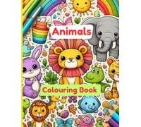 Animals Colouring Book for Kids Ages 3-12: Fun and Easy Animal Designs for Stress Relief, Creativity, and Learning