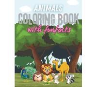 Animals colouring book with funfacts