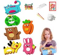 Animals Craft Kit - Children's Sewing Set | DIY Felt Doll Ornaments