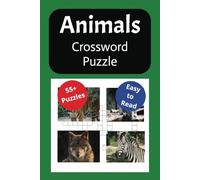 Animals Crossword puzzle book