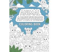 Animals Cute and Funny Bold and Easy Coloring Book for Kids and Adults