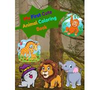 Animals Cute & Funny : Bold and Easy coloring book for kids and adults