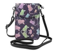 Animals-Cute Mouse - Bolsos cruzados pequeños para mujer, de piel vegana, ligeros, para teléfono celular, cartera