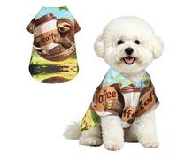 Animals in a Hammock S Pet Camisa hawaiana para perros pequeños, bonito traje de playa de verano para cachorros, ropa suave y transpirable para gatos con botones