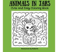 Animals in Jars: Cute and Easy Coloring Book