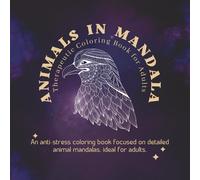 Animals in Mandala: Therapeutic Coloring Book for Adults