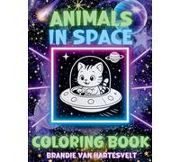 Animals in Space: Coloring Book
