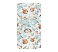 Animals in Winter - Sábanas para cuna de bebé, sábana de algodón ultrasuave, colchón para guardería, 1 paquete