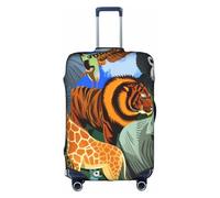 Animals in Zoo - Fundas protectoras para equipaje, a prueba de polvo, elásticas, para viajes, se adapta a equipaje de 18 a 32 pulgadas, multicolor, S(18"-21" Suitcase)