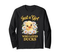 Animals Just A Girl Who Loves Ducks Animals Duck Lover Kids Manga Larga