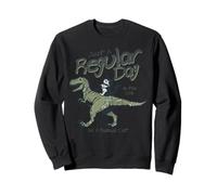 Animals Just A Regular Day Gato Dinosaurio Divertido Sudadera