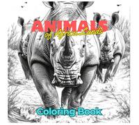 Animals of Africa Lands Coloring Book