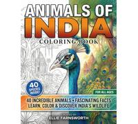 Animals of India: A Wildlife Coloring Book with Fun Facts of Kerala, Bengal & Beyond for Kids and Adults