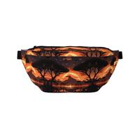 Animals of the African Savannah - Riñonera versátil para correr, ligera, transpirable y ajustable para viajes, ciclismo y uso diario