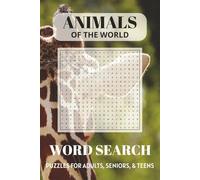 Animals of the World Word Search Puzzle Book: Word Searches with Easy to Read Print about Animals,Wildlife,Nature and More | 6x9 inches, 110 pages | ... Holidays, Summer Break, and Free Time