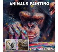 Animals Painting Calendar 2026: Colorful Canvas Moments from Art-Inspired Creatures