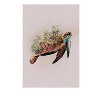 Animals Paradise Turtle - Tamaño: 50 x 70 cm - Comar - Póster de pared, póster artístico (sin marco) PURE Boutique