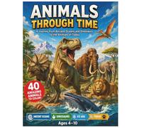 ANIMALS THROUGH TIME: A Journey from Ancient Oceans and Dinosaurs to the Animals of Today A Prehistoric & Modern Animal Coloring Book for Kids Ages 4-10