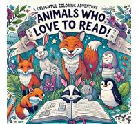 Animals Who Love to Read: A Delightful Coloring Adventure with Bookish Creatures