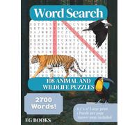 Animals & Wildlife Word Search Puzzle Book: 108 Puzzles with 2,700 Unique Words for Adults and Teens to Boost Focus, Memory, and Relaxation