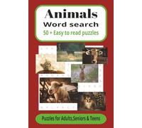 animals word search: 50+ animal Word Search Puzzles with Answers Included | 110 Pages of animal themed Word Search Puzzles for Adults and Teens: