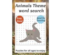 Animals Word Search Puzzle: 120 pages | 60 puzzles! Fun for all ages, 9 words per puzzle, Small book for travel, fun on the go