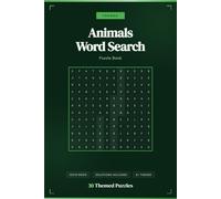 Animals Word Search Puzzle Book: Large Print Word Find Puzzles for Adults, Teens and Kids